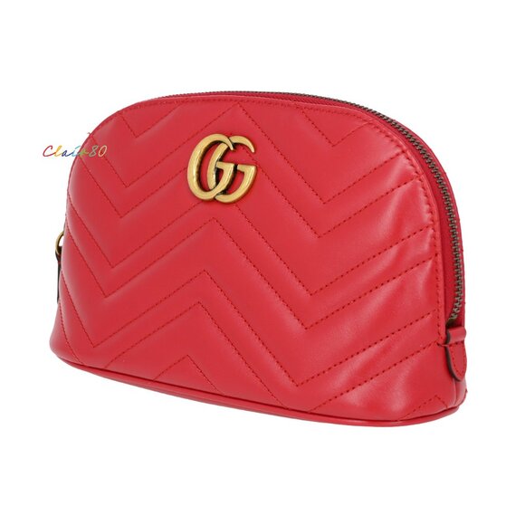 Gucci GG Marmont Matelasse Leather Large Pouch - Picture 2 of 8